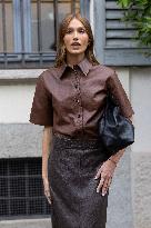 MFW Ferragamo Arrivals MP