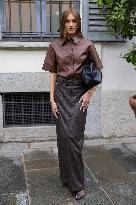 MFW Ferragamo Arrivals MP