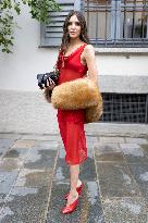 MFW Ferragamo Arrivals MP