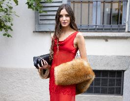 MFW Ferragamo Arrivals MP