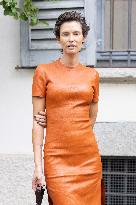 MFW Ferragamo Arrivals MP