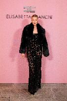 MFW - Guests At Elisabetta Franchi Fashion Show