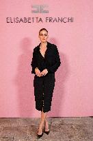 MFW - Guests At Elisabetta Franchi Fashion Show