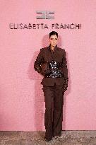 MFW - Guests At Elisabetta Franchi Fashion Show