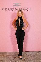 MFW - Guests At Elisabetta Franchi Fashion Show