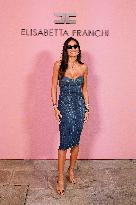 MFW - Guests At Elisabetta Franchi Fashion Show