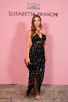 MFW - Guests At Elisabetta Franchi Fashion Show