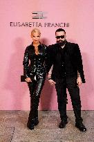 MFW - Guests At Elisabetta Franchi Fashion Show