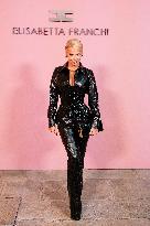 MFW - Guests At Elisabetta Franchi Fashion Show