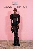 MFW - Guests At Elisabetta Franchi Fashion Show