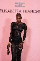 MFW - Guests At Elisabetta Franchi Fashion Show