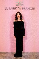 MFW - Guests At Elisabetta Franchi Fashion Show