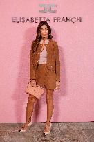 MFW - Guests At Elisabetta Franchi Fashion Show