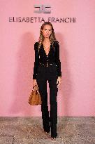 MFW - Guests At Elisabetta Franchi Fashion Show