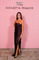 MFW - Guests At Elisabetta Franchi Fashion Show