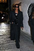 MFW - Naomi Campbell Arrives At EE72 Magazine Launch Party