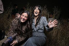 MFW - Guests At Luisa Spagnoli Fashion Show