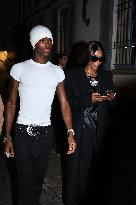 MFW - Naomi Campbell Arrives At EE72 Magazine Launch Party