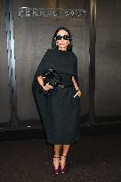 MFW - Guests At Ferragamo Fashion Show