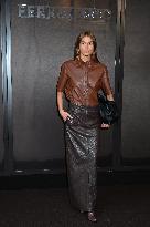 MFW - Guests At Ferragamo Fashion Show