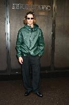 MFW - Guests At Ferragamo Fashion Show