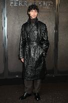 MFW - Guests At Ferragamo Fashion Show