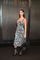 MFW - Guests At Ferragamo Fashion Show