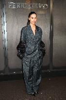 MFW - Guests At Ferragamo Fashion Show