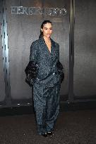 MFW - Guests At Ferragamo Fashion Show