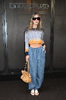 MFW - Guests At Ferragamo Fashion Show