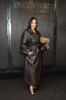 MFW - Guests At Ferragamo Fashion Show