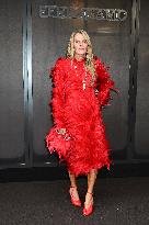 MFW - Guests At Ferragamo Fashion Show