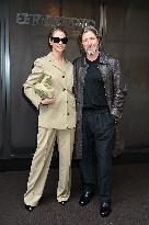 MFW - Guests At Ferragamo Fashion Show