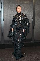 MFW - Guests At Ferragamo Fashion Show