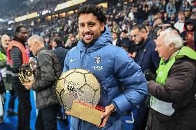 Ousmane Dembele celebrates his Ballon dOr at Parc des Princes - FA