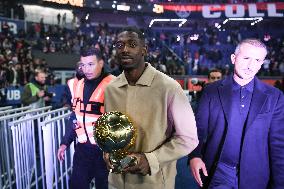 Ousmane Dembele celebrates his Ballon dOr at Parc des Princes - FA