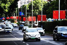 Hang The National Flag To Welcome National Day