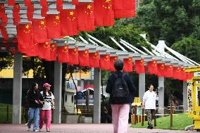 Hang The National Flag To Welcome National Day