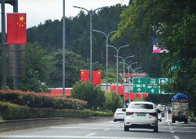 Hang The National Flag To Welcome National Day