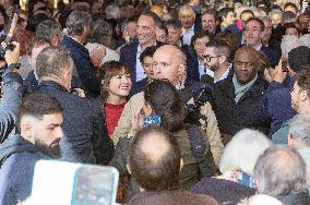 Left-Wing Meetings In Bram - France