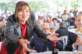 Left-Wing Meetings In Bram - France