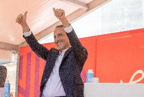 Left-Wing Meetings In Bram - France