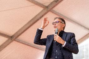 Left-Wing Meetings In Bram - France