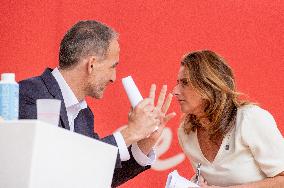 Left-Wing Meetings In Bram - France