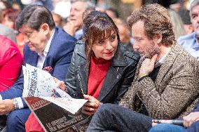 Left-Wing Meetings In Bram - France