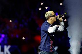 PLK Performs Concert At PSG v Auxerre Match - Paris