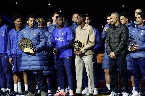 Ousmane Dembele Presents Ballon d'Or At PSG v Auxerre Match - Paris