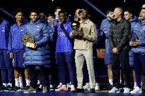 Ousmane Dembele Presents Ballon d'Or At PSG v Auxerre Match - Paris