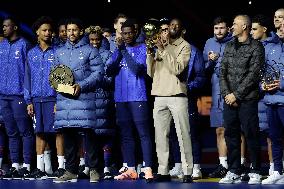 Ousmane Dembele Presents Ballon d'Or At PSG v Auxerre Match - Paris