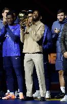 Ousmane Dembele Presents Ballon d'Or At PSG v Auxerre Match - Paris